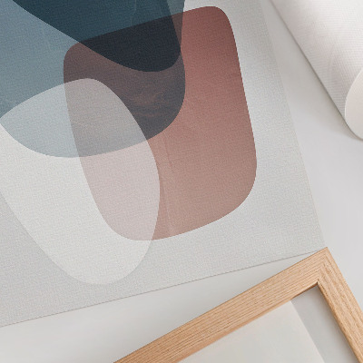 Impression sur toile formes imbriquées, élégance, minimalisme