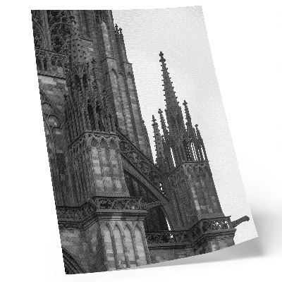 Impression sur toile Architecture gothique richement décorée de contrastes