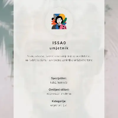 Affiche décorative profil du visage aux lignes dynamiques dans un style moderne