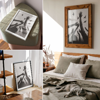 Décoration murale Style minimaliste mains levées