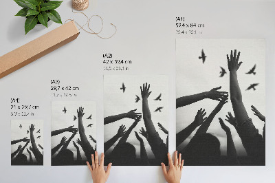Décoration murale Style minimaliste mains levées