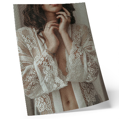 Impression sur toile Dentelle, délicatesse, élégance, classique, féminité