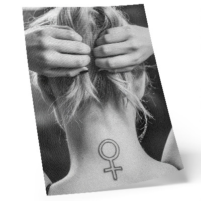 Affiche décorative Élégance en noir et blanc, minimalisme, symbole de féminité