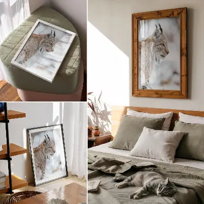 Affiche décorative le mont Rysy en hiver avec ses couleurs naturelles harmonieuses