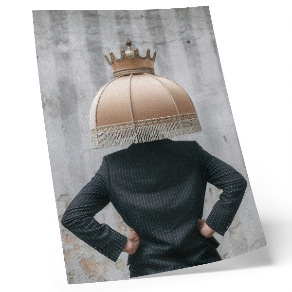 Affiche décorative Un abat-jour raffiné, un costume élégant, un contraste de textures
