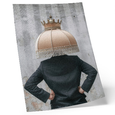 Affiche décorative Un abat-jour raffiné, un costume élégant, un contraste de textures