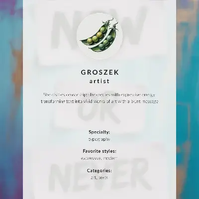 Affiche décorative lettres de graffiti noires sur fond blanc contrasté