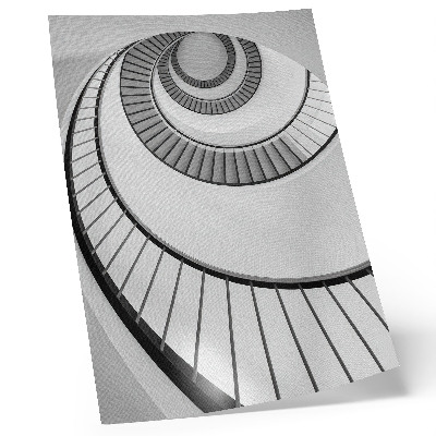 Impression sur toile Escalier en colimaçon, géométrie envoûtante, élégance