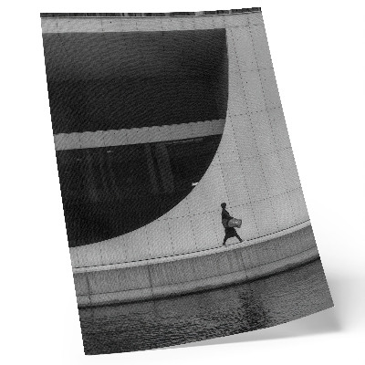 Impression sur toile Simplicité moderne, géométrie audacieuse, monochrome harmonieux