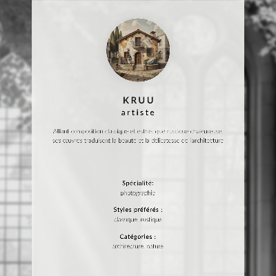 Décoration murale Façades colorées, arbres verts, soleil dans le ciel
