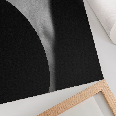 Affiche décorative Une subtile combinaison d'élégance en noir et blanc