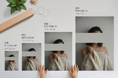 Affiche décorative Équilibre variable du blanc et du beige style minimaliste