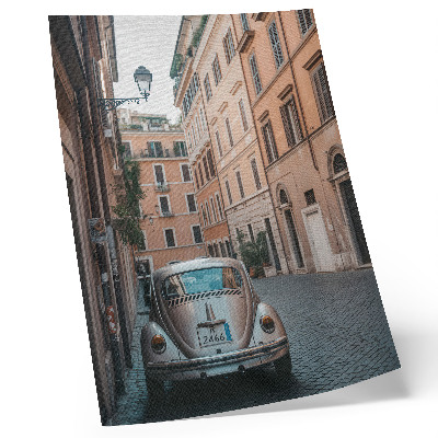 Impression sur toile Rue avec une voiture, architecture classique