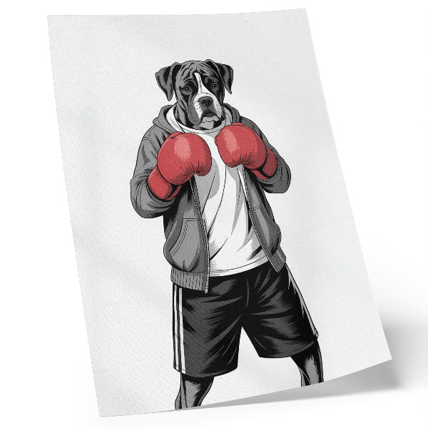 Décoration murale Gants de boxe pour chien Boxer style sportif