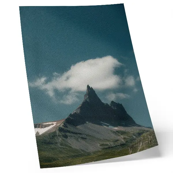 Impression sur toile représentant un paysage spectaculaire avec des nuages vaporeux