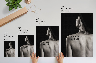Décoration murale L'élégance du noir et blanc, porteuse d'un message fort