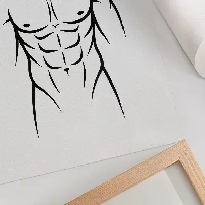 Affiche décorative lignes noires sur fond clair au style minimaliste