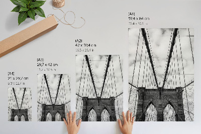 Affiche décorative Une structure brute pleine de symétrie et de lignes