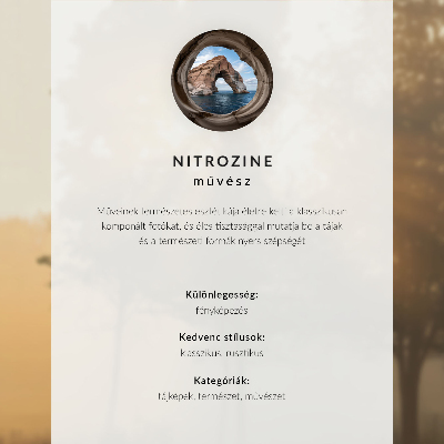 Affiche décorative composition symétrique et harmonieuse du brouillard d'une ruelle d'automne