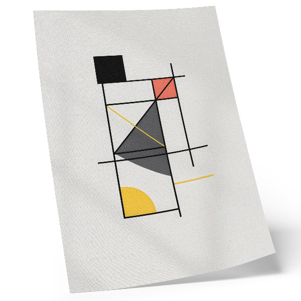 Impression sur toile Motifs géométriques, lignes et formes modernes
