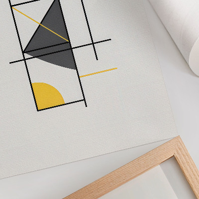 Impression sur toile Motifs géométriques, lignes et formes modernes