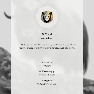 Affiche décorative hibou sur une branche de pin représentant la nature, la paix et l'harmonie