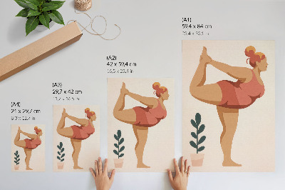 Décoration murale Forme simple, teintes chaudes, calme, équilibre