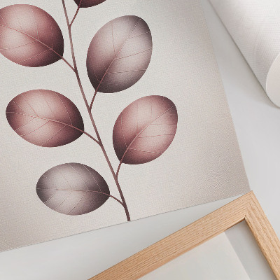 Affiche décorative Branche aux feuilles roses, minimalisme, légèreté