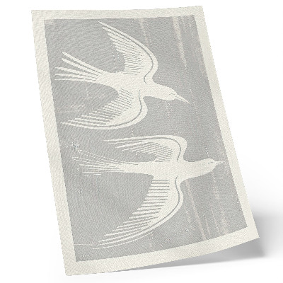 Décoration murale Oiseaux sur fond gris, harmonie et simplicité