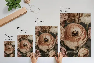 Décoration murale fleurs pastel à l'élégance harmonieuse et sensuelle