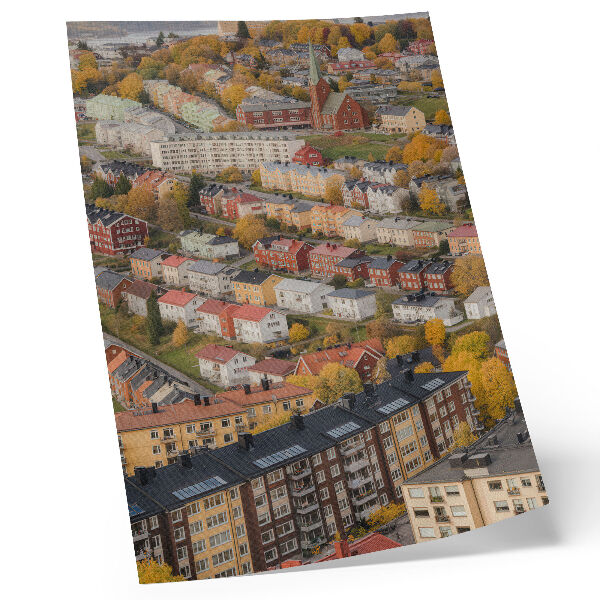 Décoration murale Bâtiments colorés dans des rues sinueuses