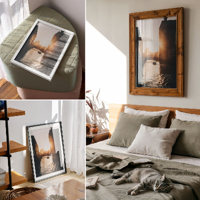 Affiche décorative Bâtiments industriels au soleil