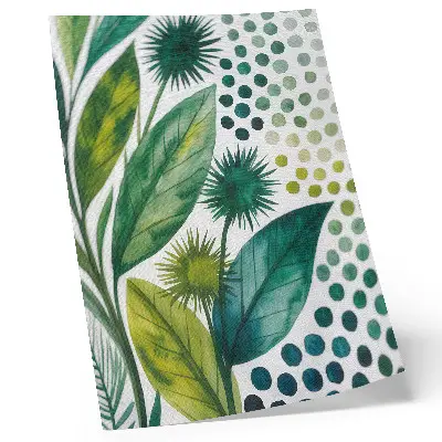 Affiche décorative feuilles vertes au style bohème pour une touche de fraîcheur naturelle