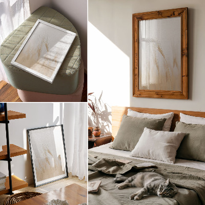 Décoration murale L'élégance minimaliste des épis de céréales