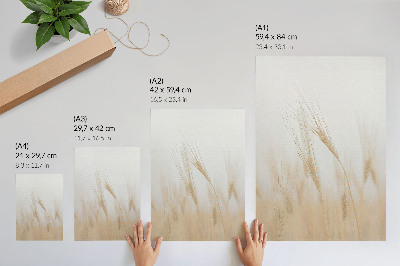 Décoration murale L'élégance minimaliste des épis de céréales