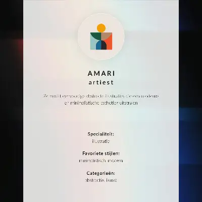 Affiche décorative contrastes minimalistes avec dynamisme et accent rouge