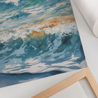 Affiche décorative Les vagues atmosphériques, la beauté tranquille de la nature