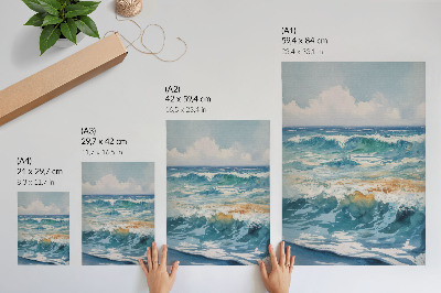 Affiche décorative Les vagues atmosphériques, la beauté tranquille de la nature