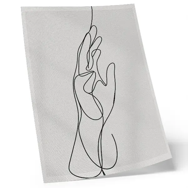 Décoration murale élégance minimaliste aux lignes de la main modernes