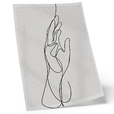 Décoration murale élégance minimaliste aux lignes de la main modernes