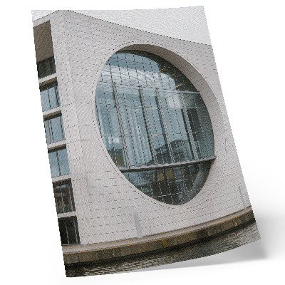 Affiche décorative Façade futuriste, lignes strictes, structure en verre