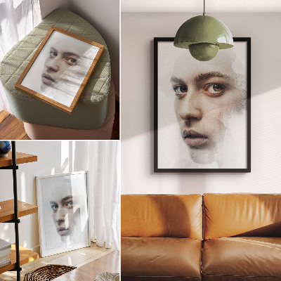Affiche décorative Un visage délicat, une atmosphère mystérieuse, un jeu subtil