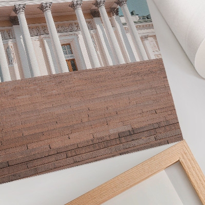 Décoration murale Bâtiment avec colonnes et détails architecturaux élégants