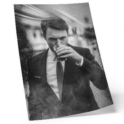 Affiche décorative Un portrait en noir et blanc plein d'élégance