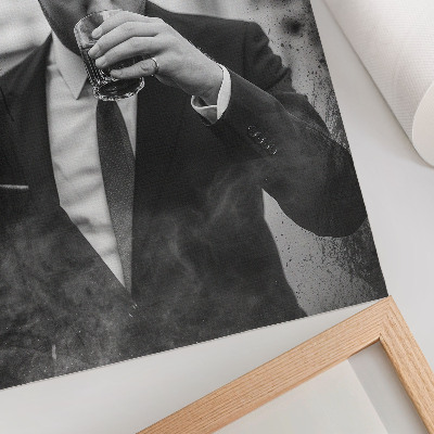 Affiche décorative Un portrait en noir et blanc plein d'élégance