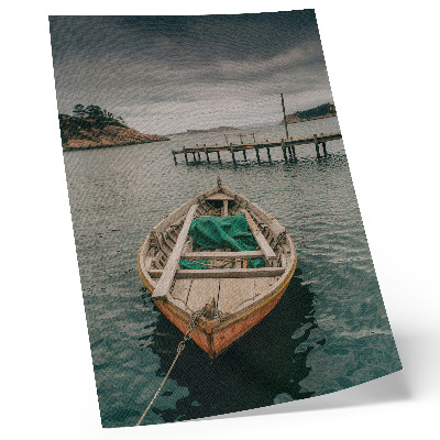 Décoration murale Un bateau dans la baie, une atmosphère paisible et un charme naturel