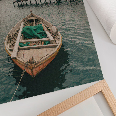 Décoration murale Un bateau dans la baie, une atmosphère paisible et un charme naturel