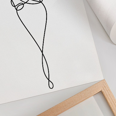 Décoration murale Design minimaliste pour couple avec une ligne de cœur