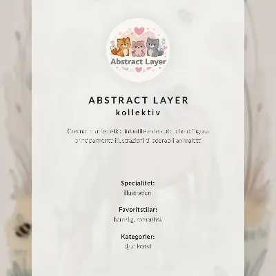Affiche décorative chevreuil avec son faon entouré de fleurs aux couleurs vives