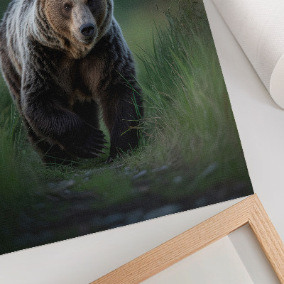 Affiche décorative Un ours fier dans un cadre forestier